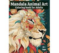 Mandala Animal Art Coloring Book for Adults.