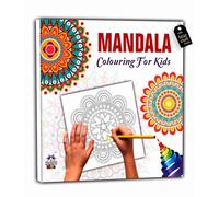Mandala Art Book for Kids Tear Out Sheets (Enhance Art Coloring, Drawing Skills, Mandala Practice) High Quality Big 160 GSM for Frame After Colouring - Perfect Gift for Teens