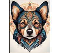 Mandala Art Dog Face Sketchbook: Mandala Art Dog Face Sketchbook Cover, 112 Pages, 8.5 x 11 Page Size, 110 Blank Pages, Art Colors Sketchbook For All.