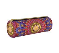 Mandala Art - Estuche para lápices, estuche para bolígrafos, caja de transporte pequeña para mujeres y adultos con cremallera suave, simple, duradero, ligero para organizador de oficina, bolsa de alma