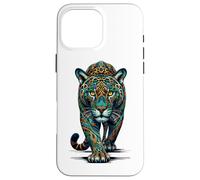 Mandala Art Jaguar Jaguars Zoo Carcasa para iPhone 16 Pro MAX