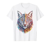 Mandala Art Lynx con diseño de animales de lince Camiseta