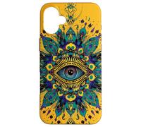 Mandala Arte Il Male Mandala Occhio Design Carcasa para iPhone 16 Plus