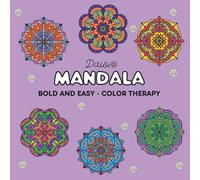 Mandala Bold and Easy Color Therapy: Mandala relaxing coloring book