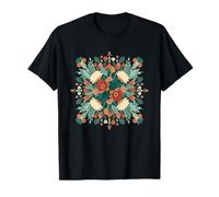 Mandala botánico simétrico floración Floral Popular Camiseta