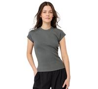 MANDALA Camiseta de yoga para mujer Slim Fit Ribbed gris | XL