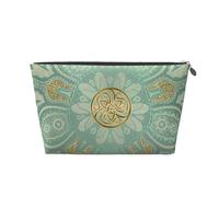 Mandala Celta Suave, Verde Salvia y Dorado, Bolsa de artículos de tocador Bolsa de Maquillaje Bolsa de cosméticos Bolsa de artículos de tocador de Viaje portátil