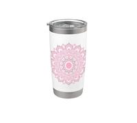 Mandala Circle Meditation Yoga Outfit Vaso térmico de acero inoxidable de doble pared
