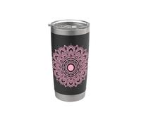 Mandala Circle Meditation Yoga Outfit Vaso térmico de acero inoxidable de doble pared