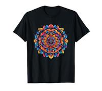 Mandala Colorido Geometría Sagrada Yoga Meditación Camiseta