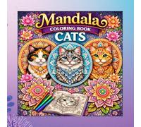 mandala coloring book cats