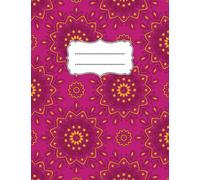 Mandala Composition Notebook, 96 Pages, Cream Paper, 8.5x11 in, Narrow Ruled Literature and Language Studies