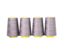 Mandala Crafts 4 Pack of Serger Hilds Conos Camsas - 40S/2 24000 yardas Polister Taupe Presiones para la mquina de acolchado y acolchado de overloc