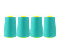 Mandala Crafts 4 Pack of Serger Hils Conos Camsas - 40S/2 24000 yardas Polister Hilos Aqua para mquina de costura de acolchado y acolchado