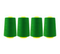 Mandala Crafts 4 Pack of Serger Hils Conos Camsas - 40S/2 24000 yardas Polyster Hilos de color verde oscuro para mquina de coser de acolchado y aco