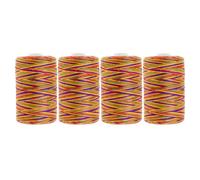 Mandala Crafts 4 Pack of Serger Hils Conos Camsas - 40S/2 4000 yardas Polyester Rainbow Hilos para mquina de coser de acolchado y acolchado