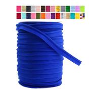 Mandala Crafts Cinta al bies azul oscuro con cordón de soldadura para ribetes de tapicería, cordón azul oscuro para costura, borde de cordón de labios de 1/2 pulgada, 55 yardas