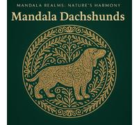 Mandala Dachshunds: Adorable Sausage Dog Mandala Colouring Book for Adults and Teens: Relaxing Line Art Designs of Cute Dachshunds for Mindfulness, Stress Relief and Creative Calm (Mandala Realms)