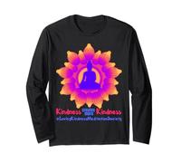 Mandala de Buda Rosa Metta Mindful Amor Amabilidad Meditación Manga Larga