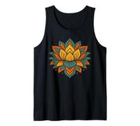 Mandala de Loto Colorido - Patrón geométrico Bohemio de Arte asiático Camiseta sin Mangas