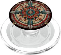 Mandala de Plumas Estilo suroeste Boho Occidental Azteca PopSockets PopGrip para MagSafe