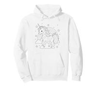Mandala de Unicornio para Colorear para niños Sudadera con Capucha