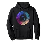 Mandala del Zodiaco de Capricornio | Mandala Signo Estelar Capricornio Sudadera con Capucha