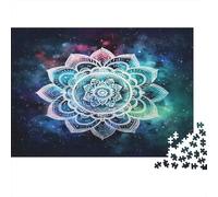 Mandala Design-Spiritual Cosmic Art 1000 Piece for Adults Women Colorful Mandala Art Fun and Challenging Family Game & Gift 52x38cm/1000pcs