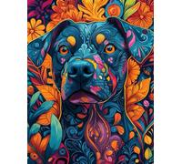Mandala Dogs Coloring Book: 500 Pages of Canine Patterns for Relaxation, Mindfulness, and Fun.: 500 Pages of Adorable Dog Mandalas for Stress Relief, Relaxation, and Calm Coloring.