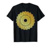 Mandala Dorado Geometría Chakra Yoga Espiritual Amante Zen Camiseta