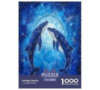 Mandala Dos Ballenas Puzzle Imposible,desafío for Adults Entretenimiento Creativo 1000 Piezas Obra De Arte De Juego De para Adultos Y Niños A Partir De 12 Años 38x26cm/1000pcs