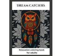 Mandala Dreamcatchers. Anti-stress coloring book for adults