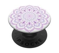 Mandala Energía Sagrada Yoga Prana Art Mantra Om Good Vibe PopSockets PopGrip Adhesivo