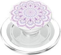 Mandala Energía Sagrada Yoga Prana Art Mantra Om Good Vibe PopSockets PopGrip para MagSafe