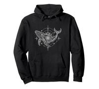 Mandala Fine Line Art Ocean Spirit Sudadera con Capucha