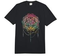 Mandala Flor Geometría Sagrada Arte Fractal Buen Ambiente Comfort Colors Adult Heavyweight T-Shirt