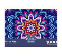 Mandala Flor Puzzle De 1000 Piezas Serie Art Collection Juguete EduGatoivo Adultos Y Niños A Partir De 12 Año 38x26cm/1000pcs