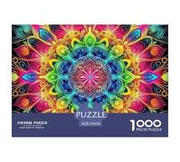 Mandala Flor Puzzle De 1000 Piezas Serie Art Collection Juguete EduGatoivo Adultos Y Niños A Partir De 12 Año 70x50cm/1000pcs