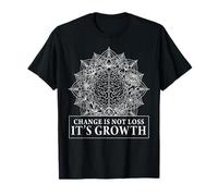 Mandala Floral Cerebro Yoga Afirmación Mindfulness Camiseta