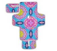Mandala Floral Colorido Melocotón Reutilizable Cambiador Fundas con Bolsillo de Pañales Cambiador de Pañales Portátil Infantil Estación de Viaje Kit cambiador de pa?ales para Bebés