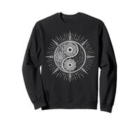 Mandala Floral Yin Yang Sun Minimal Tai Chi Meditación Sudadera