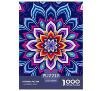 Mandala Flower Difficult 1000 Piece Creative Challenge - Art Puzzle Game for Adults and Children 12+ 70x50cm/1000pcs