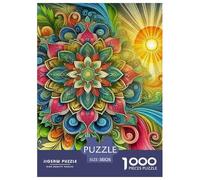 Mandala Flower Intricate 1000 Piece Creative Puzzle - Art Entertainment for Adults and Kids 38x26cm/1000pcs