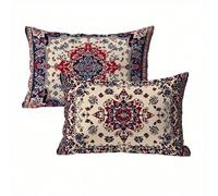 Mandala Fundas Cojines 70x90 Lino Juego de 2, Funda Cojin Bohemia, Cómodo y Transpirables Funda Almohada para Sala de Estar y Dormitorio Cojines Decorativos, Disponible para Todas Estaciones K2-132