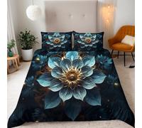 Mandala Fundas Nordicas Cama 150 Exotismo Floral Bohemio Ropa De Cama para Adultos con Cremallera Fundas Nordicas de Microfibra (220x240cm) + 2 Fundas de Almohada 50x75cm