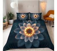 Mandala Fundas Nordicas Cama 150 Mandala Bohemio, Una Flor Exótica Ropa De Cama para Adultos con Cremallera Fundas Nordicas de Microfibra (220x240cm) + 2 Fundas de Almohada 50x75cm