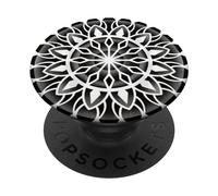 Mandala Geometría Sagrada Circular Geométrica Tatuaje Blackwork PopSockets PopGrip Adhesivo