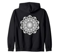 Mandala Geometría Sagrada Patrón Geométrico Tatuaje Flash Sudadera con Capucha