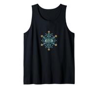 Mandala geométrico Copo de Nieve Invierno patrón Zen Minimalista Camiseta sin Mangas