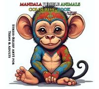 Mandala Jungle Animals Coloring Book: 50 Beautiful Animal Mandalas for Relaxation, Mindfulness & Stress Relief | Perfect for Teens & Adults